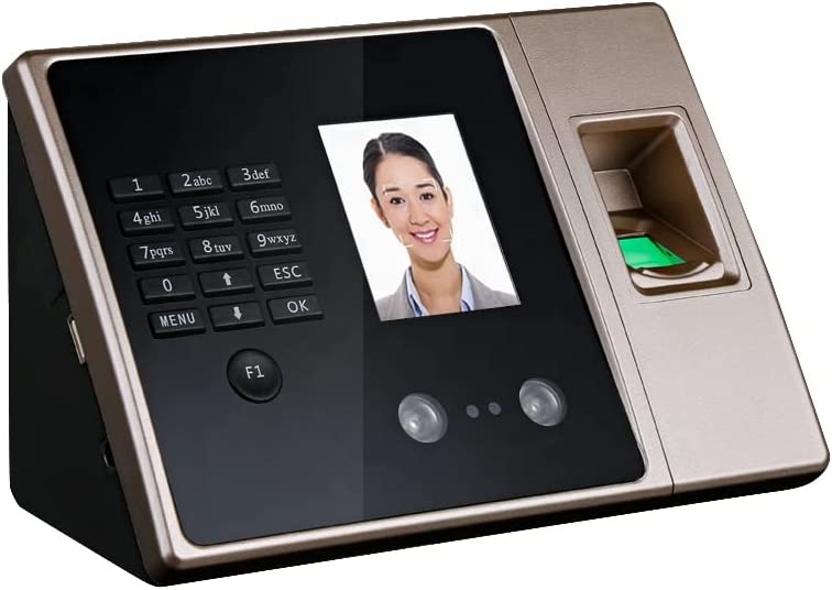  Facial Recognition Fingerprint Biometric Time Attendance Clock System Machine 